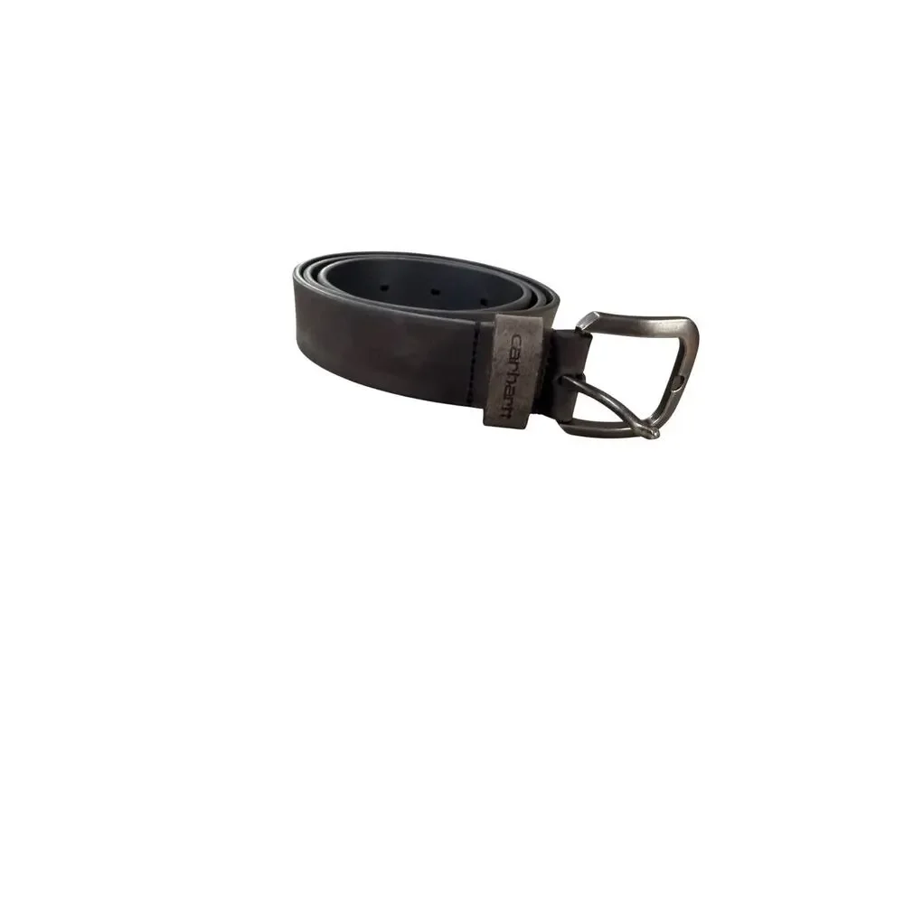 Carhartt Men’s Full Grain Leather Belt - Black, Size XL